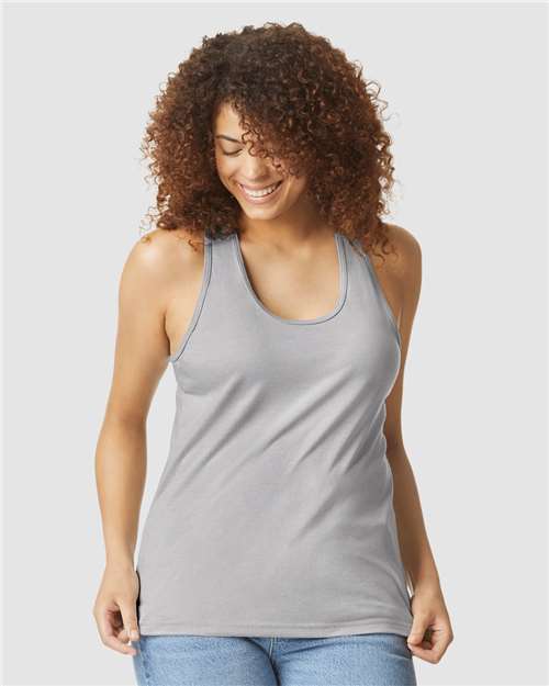 64220LCVC - Women's Softstyle® CVC Racerback Tank Top