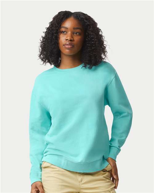 1466 - Unisex Garment-Dyed Lightweight Crewneck Sweatshirt