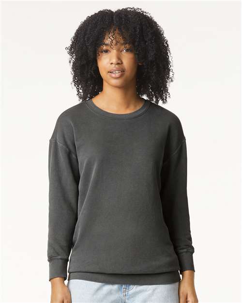 1466 - Unisex Garment-Dyed Lightweight Crewneck Sweatshirt