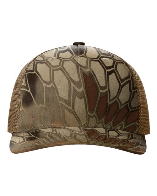 112PFP - Printed Five-Panel Trucker Cap