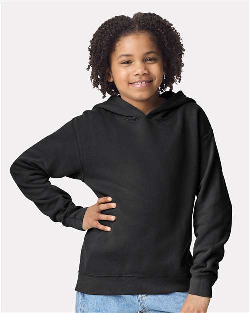 1467Y - Youth Garment-Dyed Lightweight Hooded Sweatshirt
