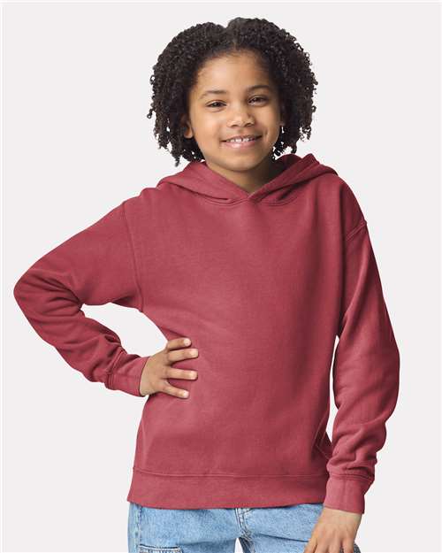 1467Y - Youth Garment-Dyed Lightweight Hooded Sweatshirt