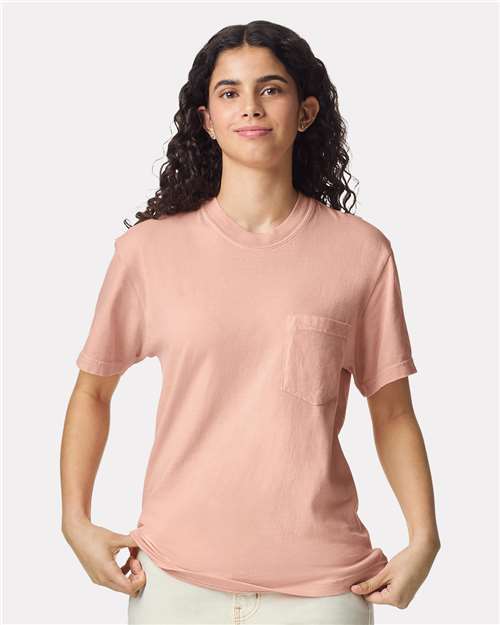 6030 - Unisex Garment-Dyed Heavyweight Pocket T-Shirt
