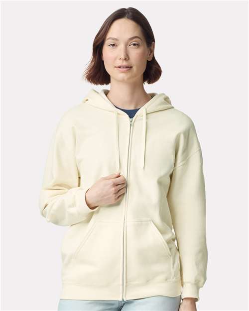 SF600 - Unisex Softstyle® Midweight Full-Zip Hooded Sweatshirt