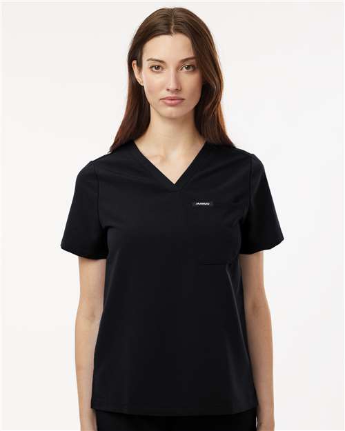 W10001 - Women's Rhena Essential 1-Pocket Scrub V-Neck Top