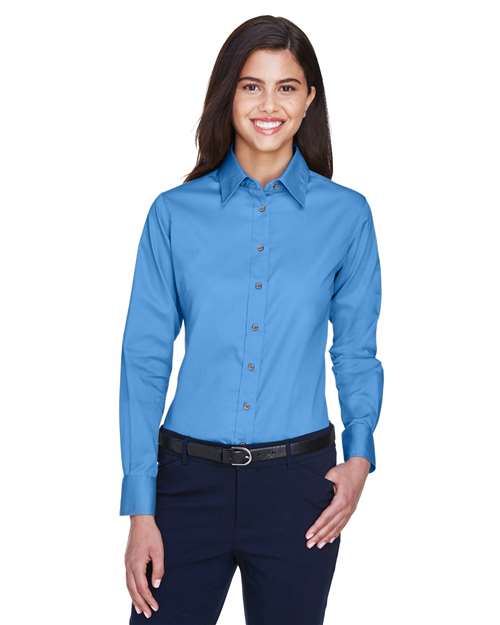 M500W - Women's Easy Blend™ Twill Dress Shirt with Stain-Release