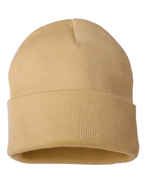 SP12 - 12" Solid Cuffed Beanie