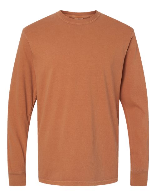 6014 - Unisex Garment-Dyed Heavyweight Long Sleeve T-Shirt
