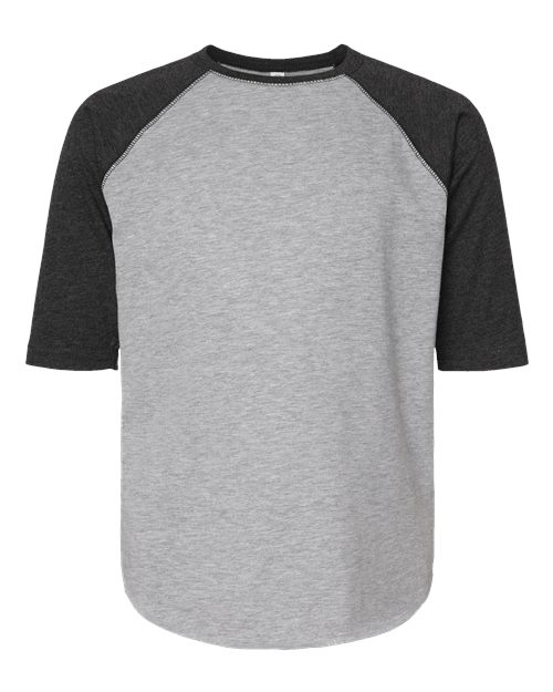6130 - Youth Baseball Fine Jersey Three-Quarter Sleeve Tee