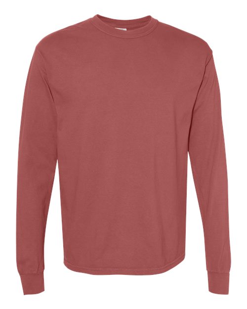 6014 - Unisex Garment-Dyed Heavyweight Long Sleeve T-Shirt