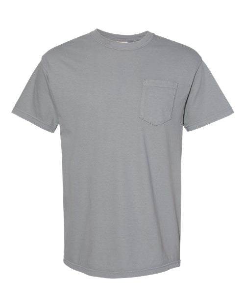 6030 - Unisex Garment-Dyed Heavyweight Pocket T-Shirt