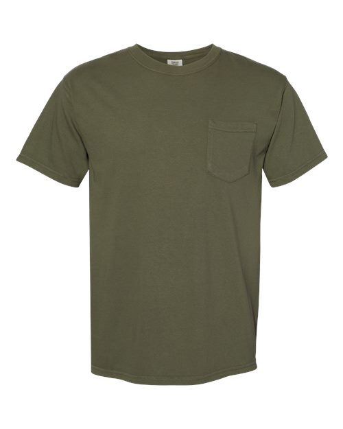 6030 - Unisex Garment-Dyed Heavyweight Pocket T-Shirt