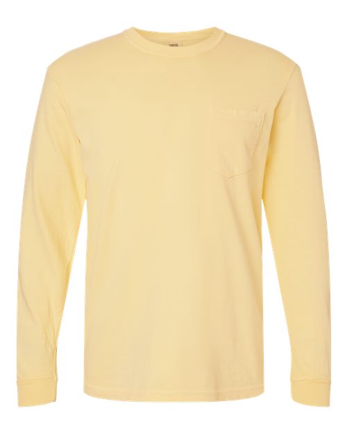 4410 - Unisex Garment-Dyed Heavyweight Long Sleeve Pocket T-Shirt