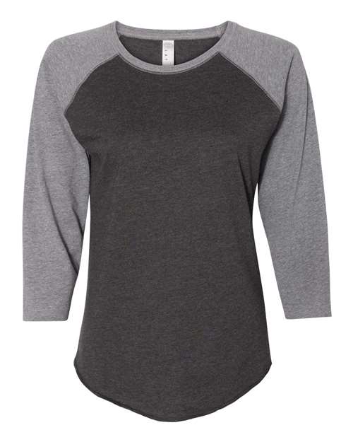 3530 - Women's Baseball Fine Jersey Three-Quarter Sleeve Tee