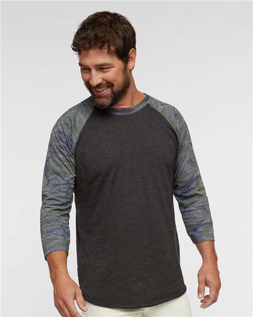 6930 - Unisex Baseball Fine Jersey Three-Quarter Sleeve Tee