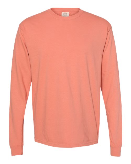 6014 - Unisex Garment-Dyed Heavyweight Long Sleeve T-Shirt