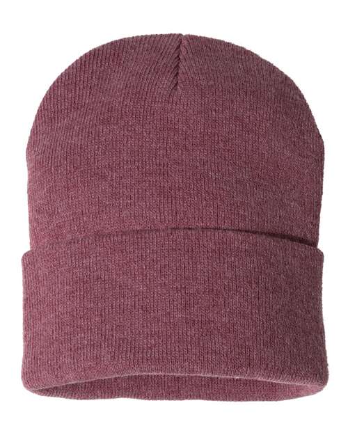 SP12 - 12" Solid Cuffed Beanie