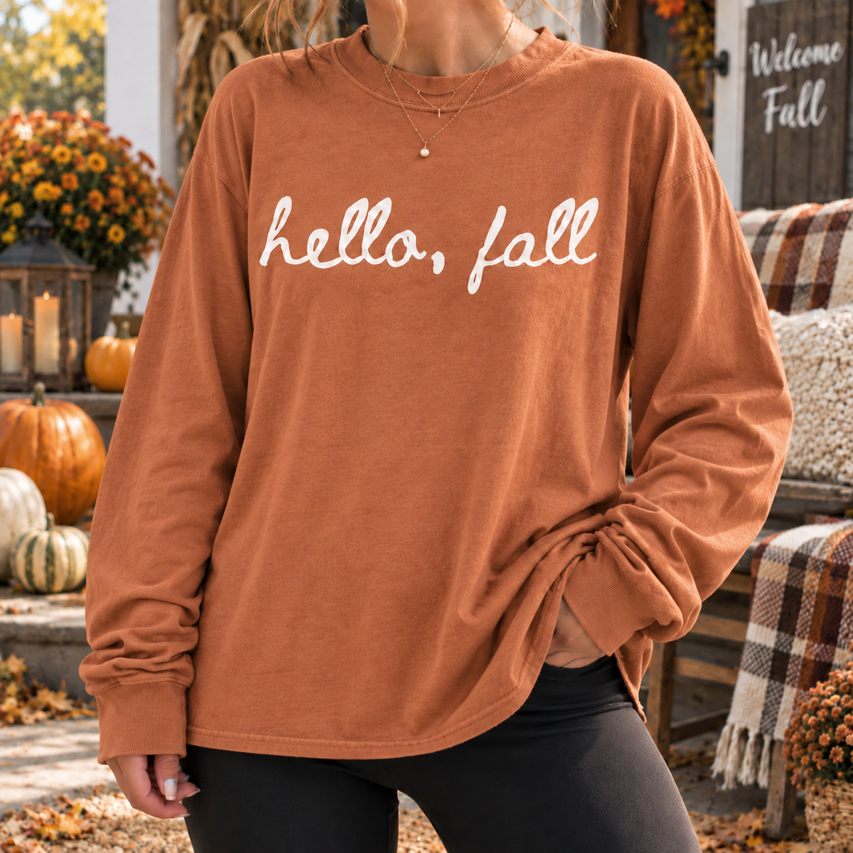 Hello, Fall - Printed Apparel