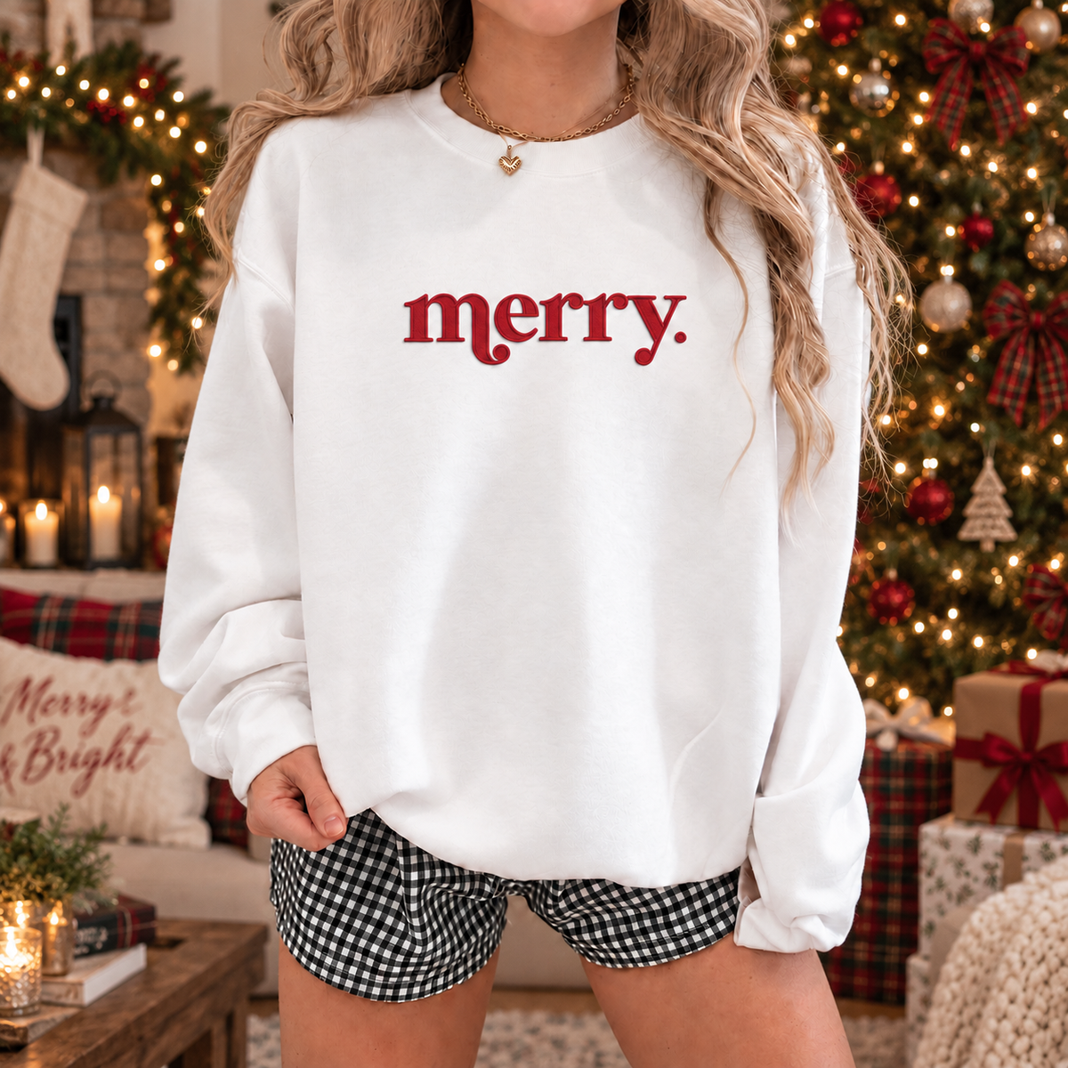 merry. - Embroidered Apparel