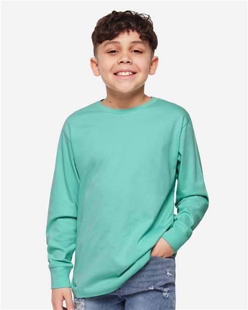 6201 - Youth Fine Jersey Long Sleeve Tee
