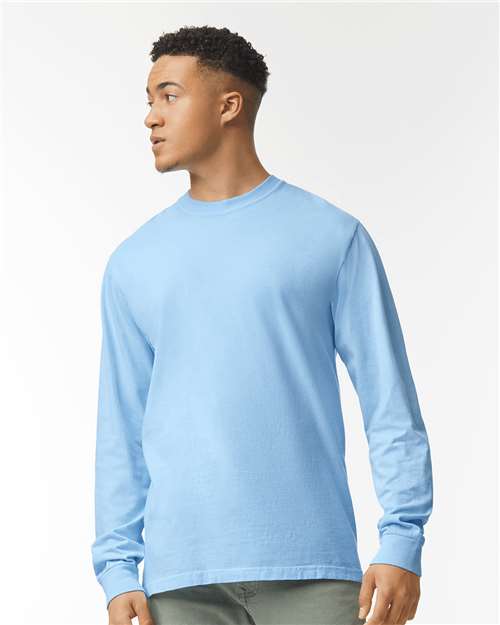6014 - Unisex Garment-Dyed Heavyweight Long Sleeve T-Shirt