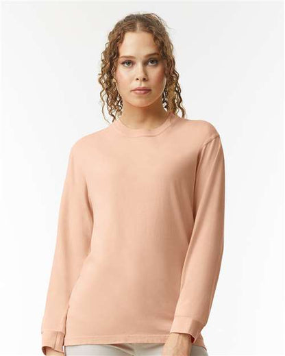 6014 - Unisex Garment-Dyed Heavyweight Long Sleeve T-Shirt
