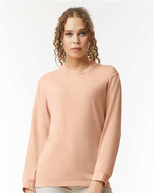 6014 - Unisex Garment-Dyed Heavyweight Long Sleeve T-Shirt