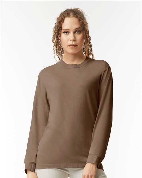 6014 - Unisex Garment-Dyed Heavyweight Long Sleeve T-Shirt