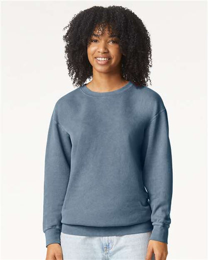 1466 - Unisex Garment-Dyed Lightweight Crewneck Sweatshirt