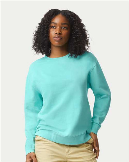 1466 - Unisex Garment-Dyed Lightweight Crewneck Sweatshirt
