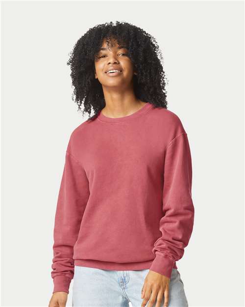 1466 - Unisex Garment-Dyed Lightweight Crewneck Sweatshirt