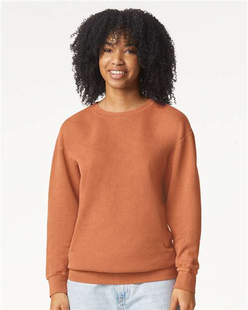 1466 - Unisex Garment-Dyed Lightweight Crewneck Sweatshirt