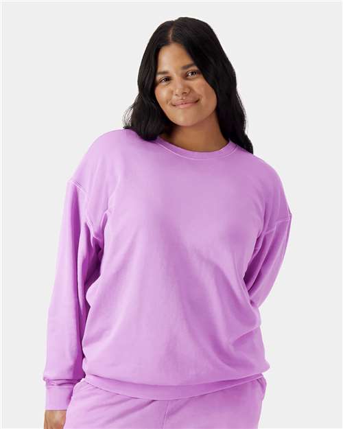 1466 - Unisex Garment-Dyed Lightweight Crewneck Sweatshirt