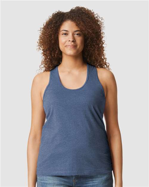 64220LCVC - Women's Softstyle® CVC Racerback Tank Top