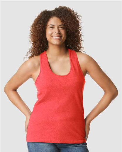64220LCVC - Women's Softstyle® CVC Racerback Tank Top