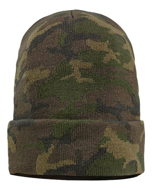 SP12 - 12" Solid Cuffed Beanie