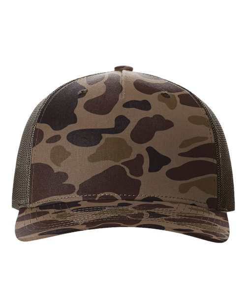 112PFP - Printed Five-Panel Trucker Cap