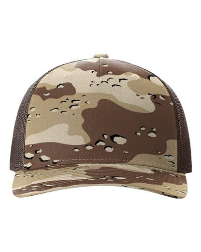 112PFP - Printed Five-Panel Trucker Cap