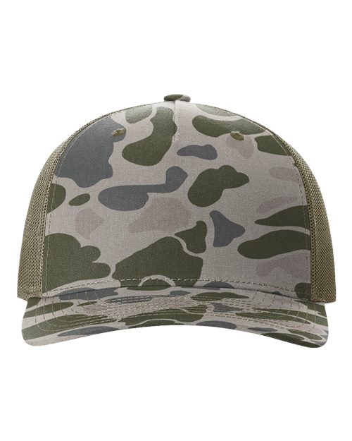 112PFP - Printed Five-Panel Trucker Cap