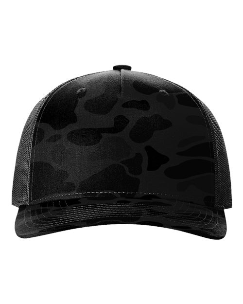 112PFP - Printed Five-Panel Trucker Cap