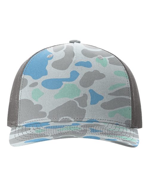 112PFP - Printed Five-Panel Trucker Cap