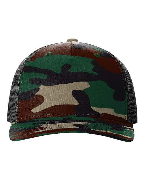 112PFP - Printed Five-Panel Trucker Cap