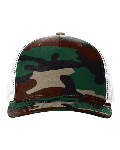 112PFP - Printed Five-Panel Trucker Cap