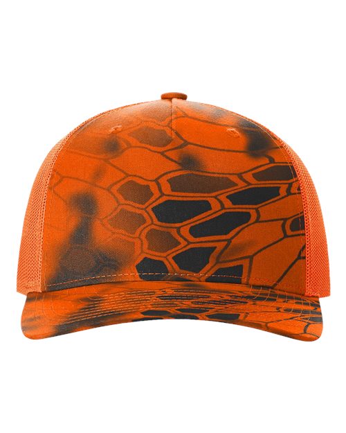 112PFP - Printed Five-Panel Trucker Cap