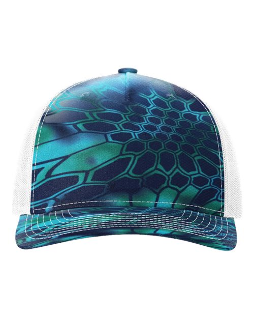 112PFP - Printed Five-Panel Trucker Cap