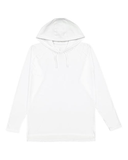 6917 - Unisex Fine Jersey Hooded Long Sleeve Raglan Tee