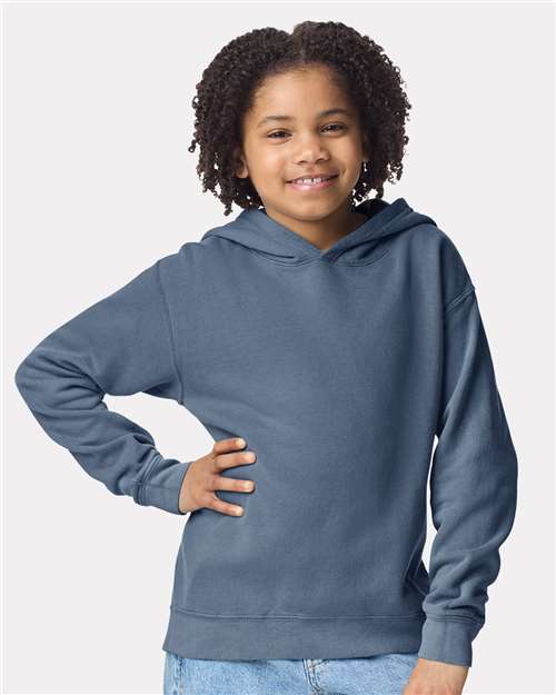 1467Y - Youth Garment-Dyed Lightweight Hooded Sweatshirt