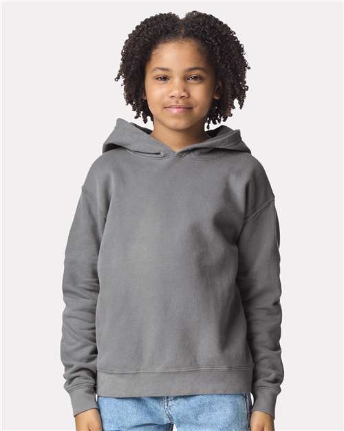 1467Y - Youth Garment-Dyed Lightweight Hooded Sweatshirt