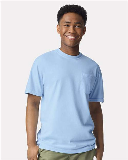 6030 - Unisex Garment-Dyed Heavyweight Pocket T-Shirt