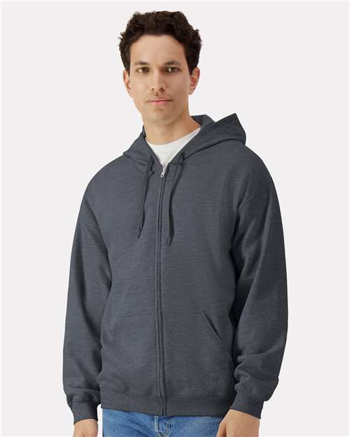 SF600 - Unisex Softstyle® Midweight Full-Zip Hooded Sweatshirt